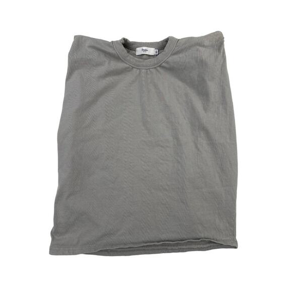 Frankie Shop - Eva Padded Shoulder Muscle Tee in Grey - Picture 1 of 5